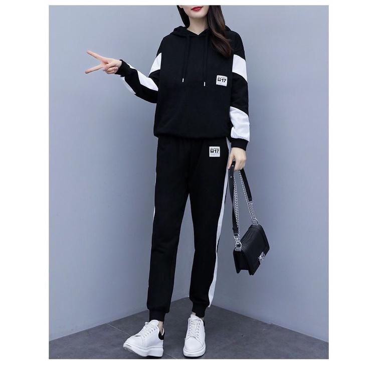 Bộ Quần Áo Nữ Thường Ngày, 2 Món, Trang Phục Cá Nhân, Bộ Đồ Thể Thao Nữ, Bộ Đồ Thể Thao Dài Tay Dáng Rộng, Áo Và Quần # C-711 7