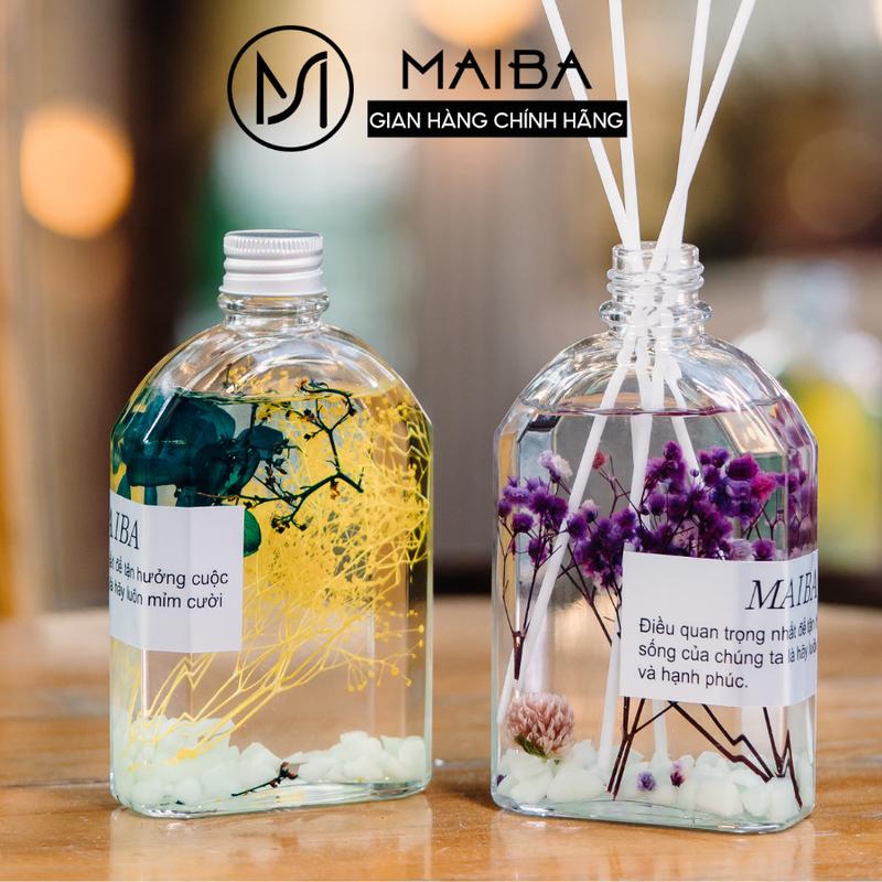 Tinh Dầu Thơm Phòng Que Gỗ Khuếch Tán Maiba Hoa Khô Trang Trí Chai Lớn 200ml - PS200