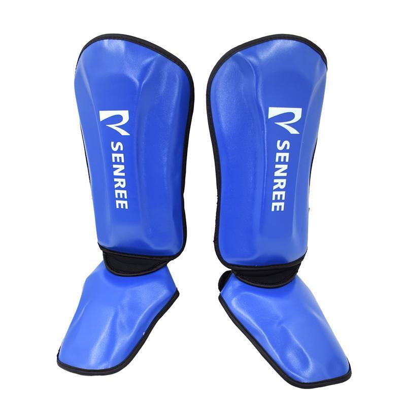 Boxing Shin Guards, 1 Pair Adjustable Boxing Instep Protector, Durable Professional Boxing Gear for Kickboxing, MMA Training and Fight 2