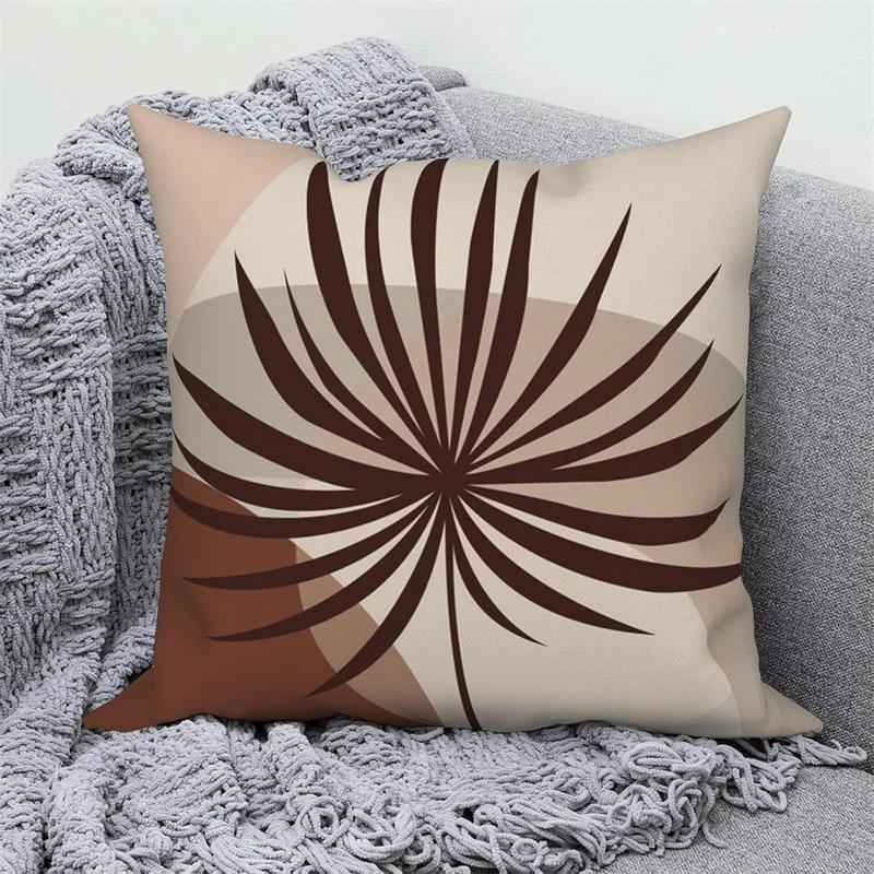 Product Introduction of HD Printed Pillowcase For Sofa Nordic Leaf Style Cotton Pillowcase Soft For Home Decoration 18*18inch 11