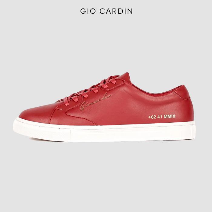 Gambar GIO CARDIN - Sepatu Sneakers Pria LAH-06 Red On White Casual dari Gio Cardin Kota Bandung Tokopedia