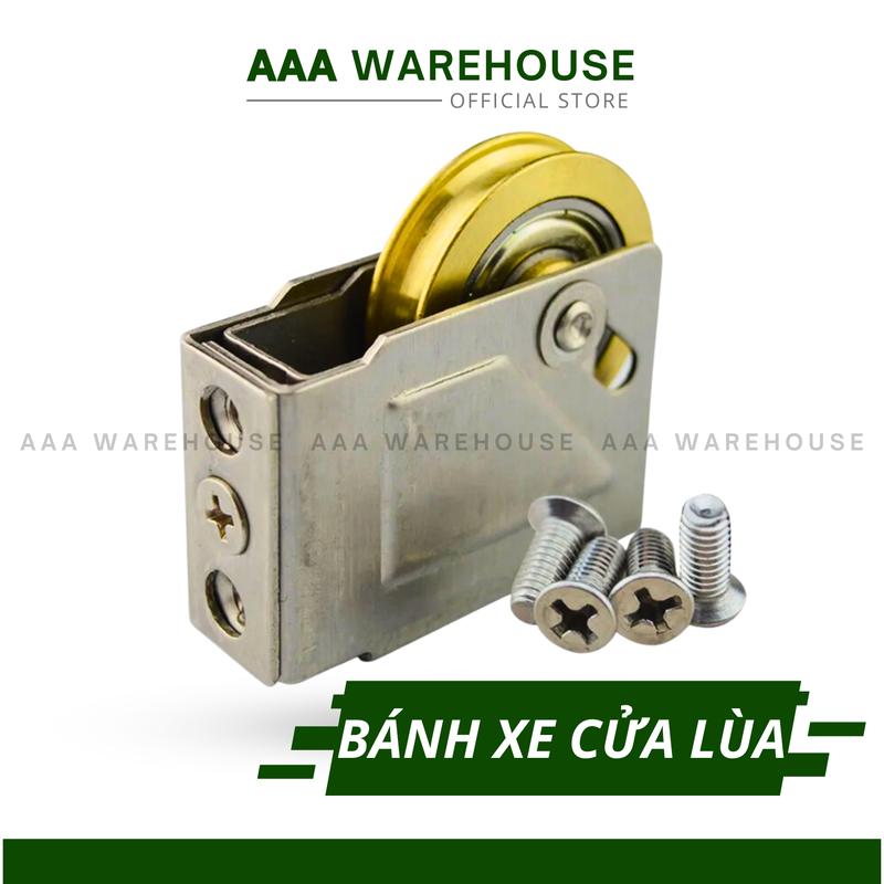 BÁNH XE INOX CỬA LÙA NHÔM (Bánh xe tăng chỉnh inox) cửa đi nhôm hệ 700 (giá 1 cái)