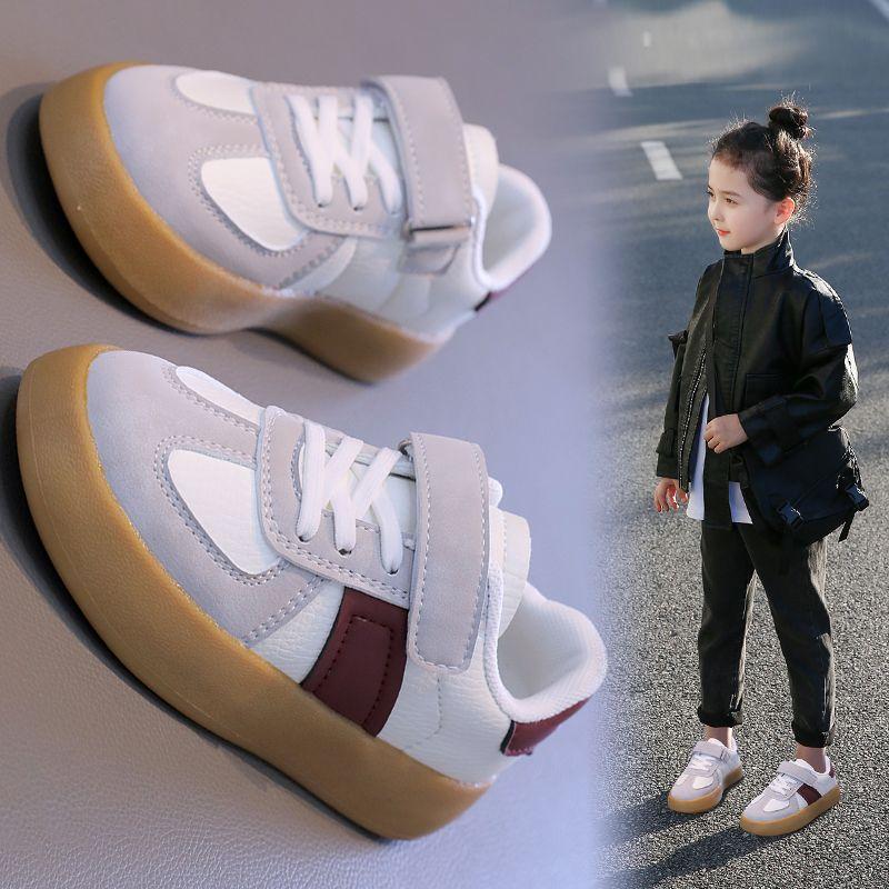 Children's Shoes Children's Sneaker 2024 New Girls' Sneakers Boys' Moral Training Shoes Middle and Big Children Students Soft Bottom Skateboard Shoes 3