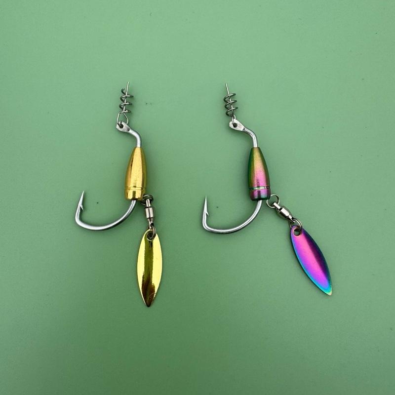 lưỡi AR15 móc mồi mềm Câu lure có 3.5cm 4cm 5cm,2 màu vàng và màu titan giá rẻ fishing