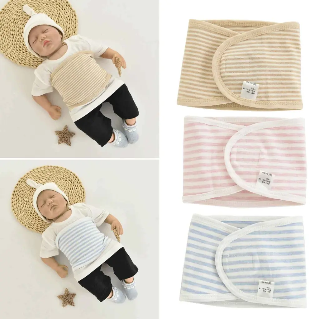 Portable Cotton Baby Umbilical Cord Belly Band Infant Umbilical Hernia Belt Newborn Belly Binder Infant Belly Wrap