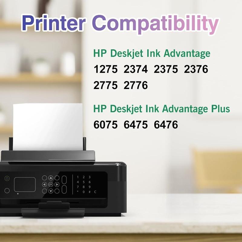Product Introduction of 667 XL Ink Cartridges Value Pack Compatible Replacement for HP DeskJet 1275 2374 2375 2376 2775 2776 6075 6475 6476 Printers 16