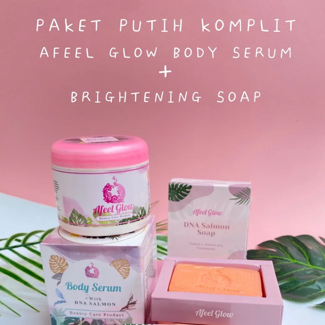 PAKET KOMPLIT BRIGHTENING (sabun glowing wajah+body serum)