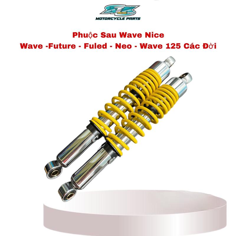 Phuộc Nhúng Sau Wave Nice Chuẩn Xe Future-Fuled- Funeo W125 Phụ Tùng