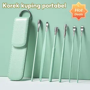 Pembersih telinga / Korek kuping / ear wax picker / korek kuping set isi 6 / Pembersih Kotoran Telinga Removal