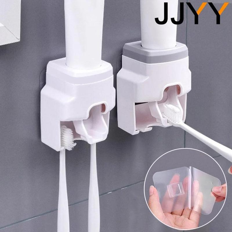 JJYY Lazy Wall Mount Automatic Toothpaste Dispenser Bathroom - TikTok Shop