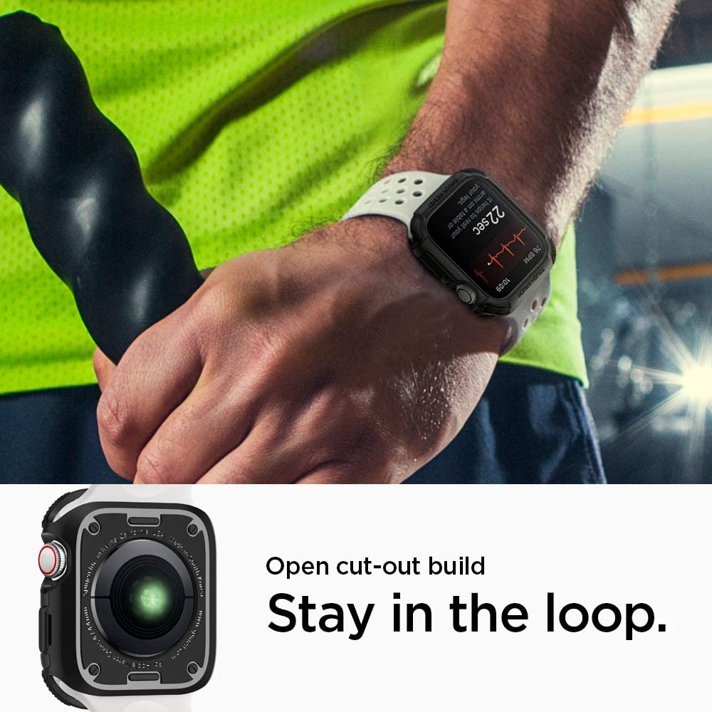 Spigen Apple Watch 44mm Case Tough Armor - Black 062CS24477