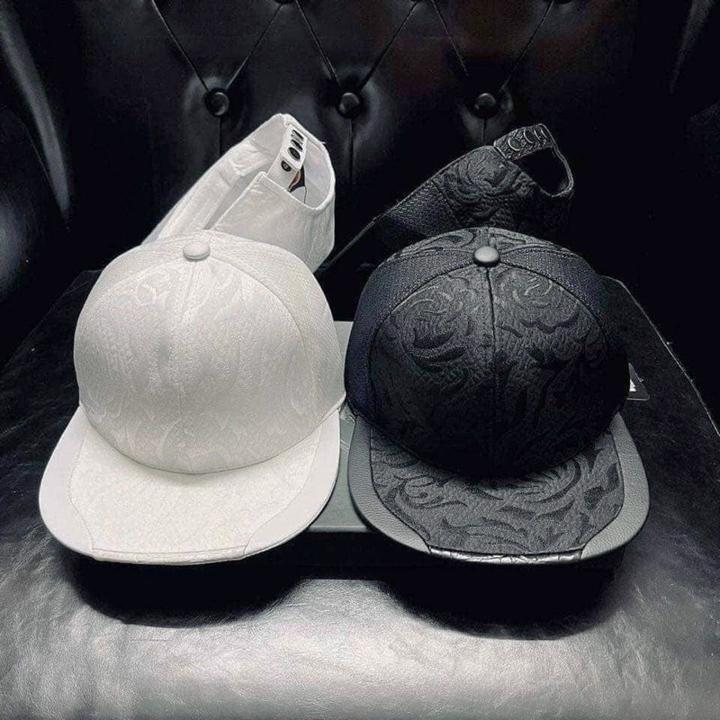 Nón lưỡi trai snackpack ngang hoa văn phối lưới khóa nút bấm Hàng VNXK bản cao cấp (MC17)