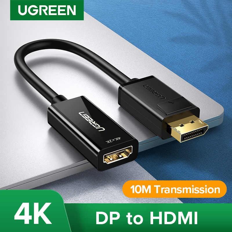 Cáp chuyển Displayport to HDMI 4K Ugreen 40363 MM137 Chính Hãng màu đen Phụ Kiện