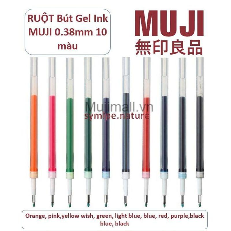  Ngòi bút Muji Gel  0.38mm  pickup   Ruột bút MUJI  