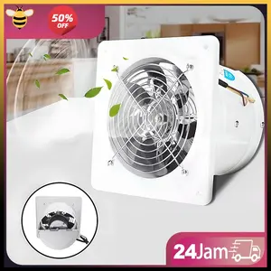 【READY STOCK】4 Inch Exhaust Fan Dinding 4Inch Kipas Exhaust Ventilasi Dinding exhaust fan kamar mandi Booster Fan kitchen