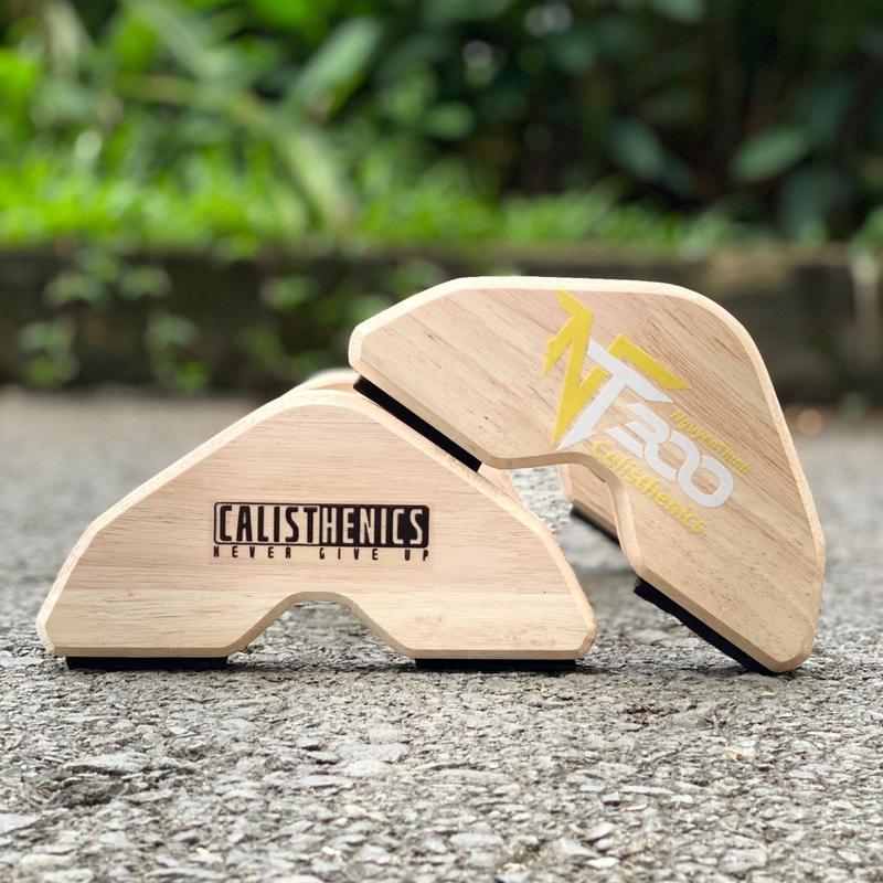 Nguyenthinh300 Bộ Parallettes Gỗ Mẫu 8 - Dụng cụ tập Skill Calisthenics - Kích thước tay cầm 35mm - Bảo hành 12 tháng - Hỗ trợ tập nền ma sát ít