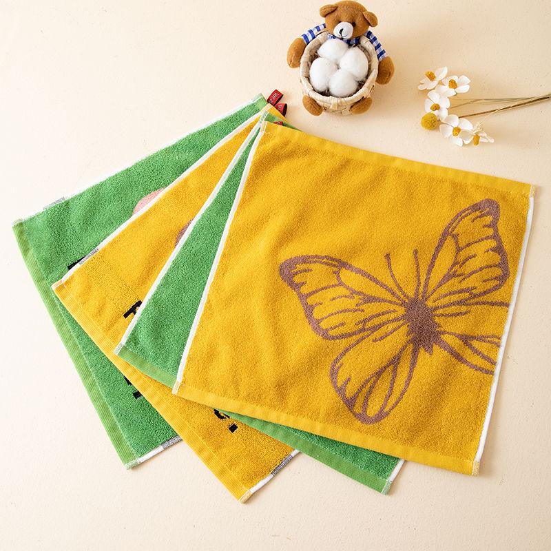 Khăn vuông lớn, 100% cotton nguyên chất, để sử dụng tại nhà, thích hợp để rửa mặt, khăn Nhỏ thấm hút, không rụng, dày, thích hợp cho tay trẻ em, khăn tay treo 3
