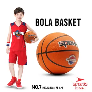 SPEEDS Bola Basket Olahraga Basketball Original Minsa Natural Rubber Outdoor 043-1