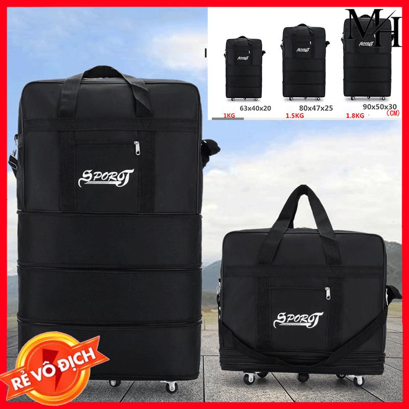 Túi vali 5 bánh Hành Lý Có Thể mở rộng dung tích và gập gọn Để Đi Công Tác vali Du Lịch 5 bánh xe mở rộng tầng ngăn kéo 3 Size xếp gọn tiện lợi