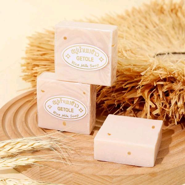   XÀ PHÒNG TẮM CÁM GẠO THÁI LAN  Sỉ 12 xà phòng cám gạo Thái Lan collagen Xà phòng j nghệ tắm trắng da giảm thâm mụn 