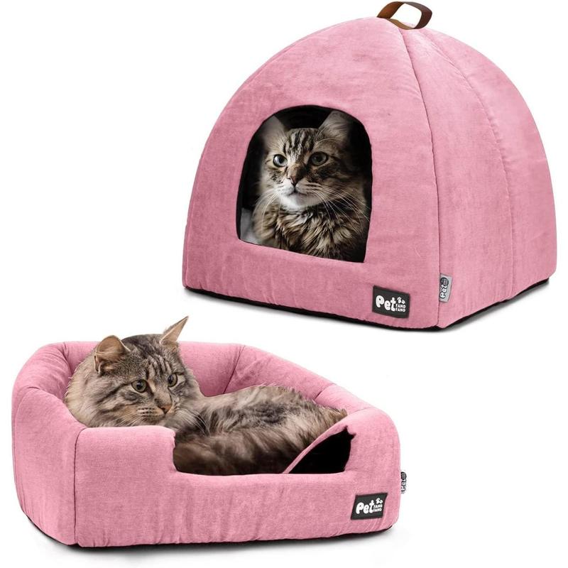 TikTok Shop Cat Bed for Indoor Cats Premium Pet Beds for Cats and Small Dogs Cat Bed Cave Comfortable Covered Cat Bed Cat Tent Kitten Bed Small Animal Bed and Dog Bed