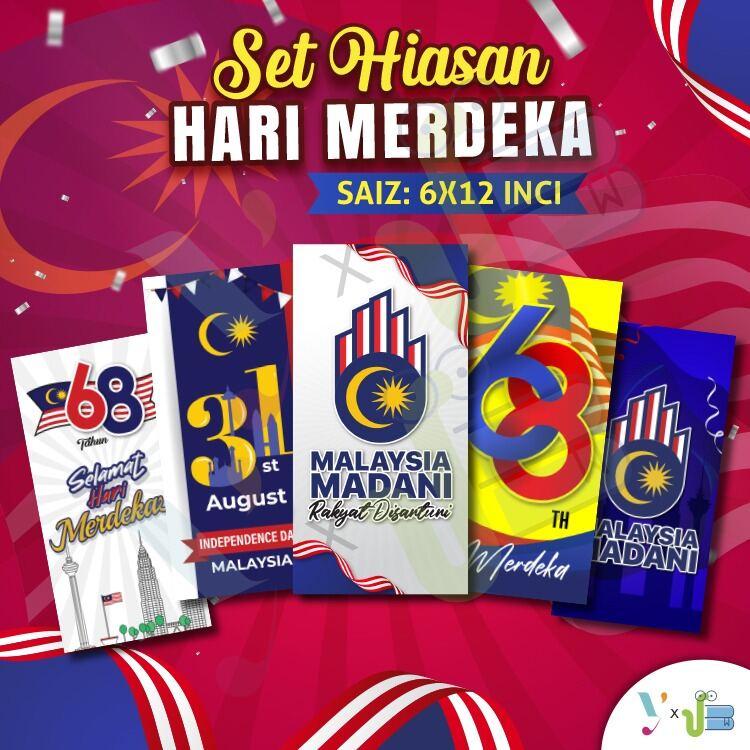 Hiasan Sepanduk, Tema Malaysia / Kemerdekaan, Tahun 2025 (60 Pilihan ...