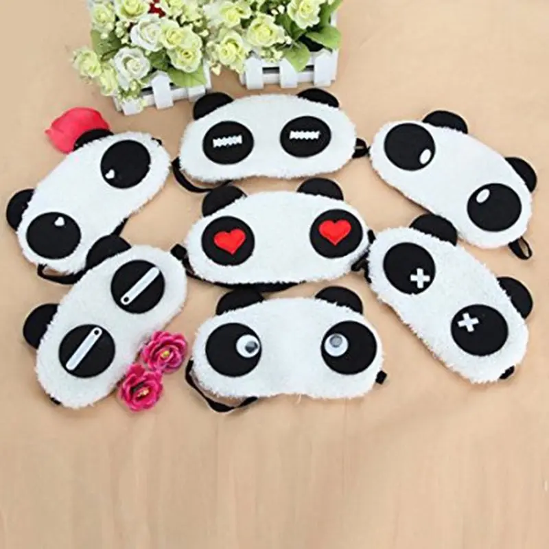 Miếng Bịt Mắt Ngủ Hình Gấu Trúc Dễ Thương Ngủ Văn Phòng Đi Du Lịch Dã Ngoại Mặt Nạ Ngủ 6