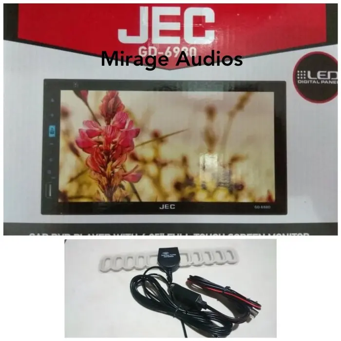 TV MOBIL DOUBLE DIN JEC FULL PANEL MIRRORLINK HD + ANTENA KUPU KUPU