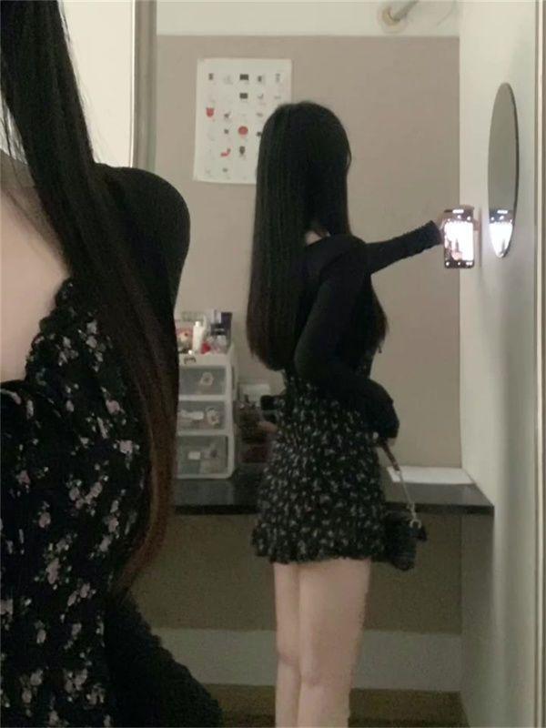Product Introduction of Women's Dress Summer New Style Small Waist Slimming Sweet Spicy A- line Short Skirt French Floral Strap Dress Women Casual Womenswear Lingerie Comfort 5