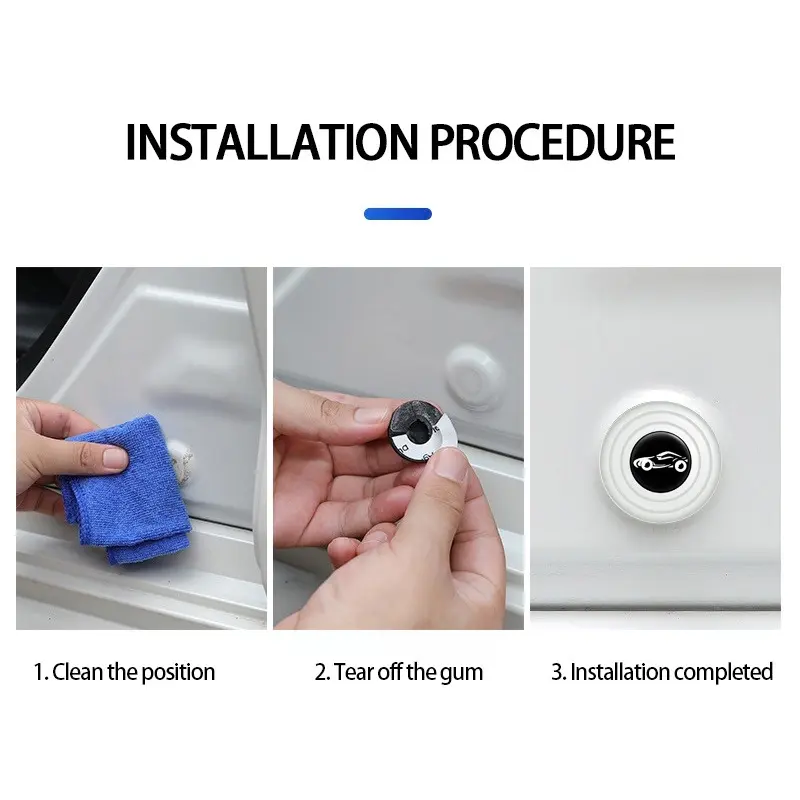 Miếng đệm giảm xóc ô tô, phát sáng toàn bộ, cho cửa xe, bảo vệ chống sốc và cách âm, nâng cấp, phụ kiện ô tô, 1 CÁI 8