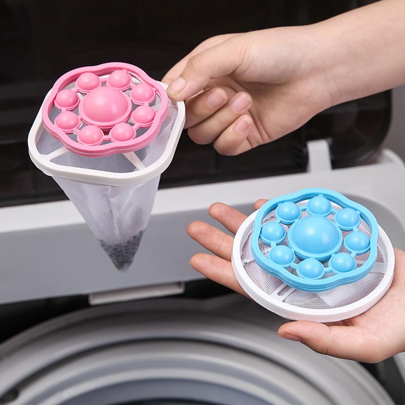 Tuwrea 6Pcs Floating Hair Filter Washing Machine Reusable Lint - TikTok ...