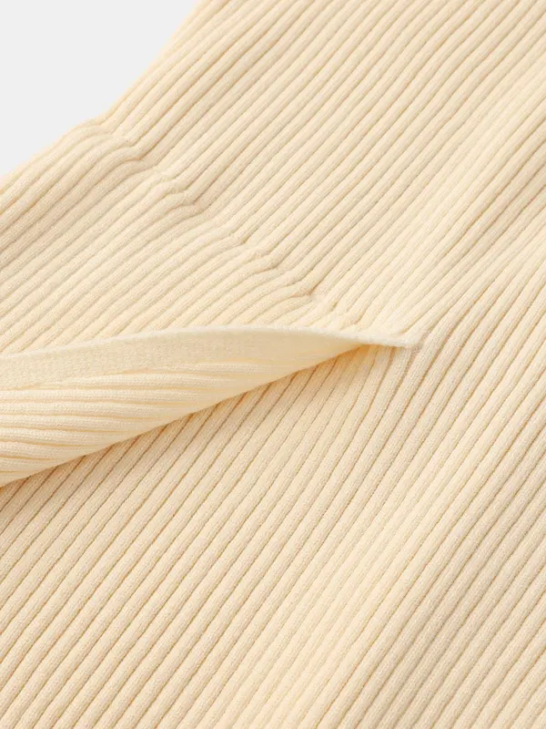 YOZY Women's Solid Button Front Belted Sweater Dress, Casual Long Sleeve V Neck Knit Dress for Fall & Winter, Women's Knitwear for Daily Wear 4
