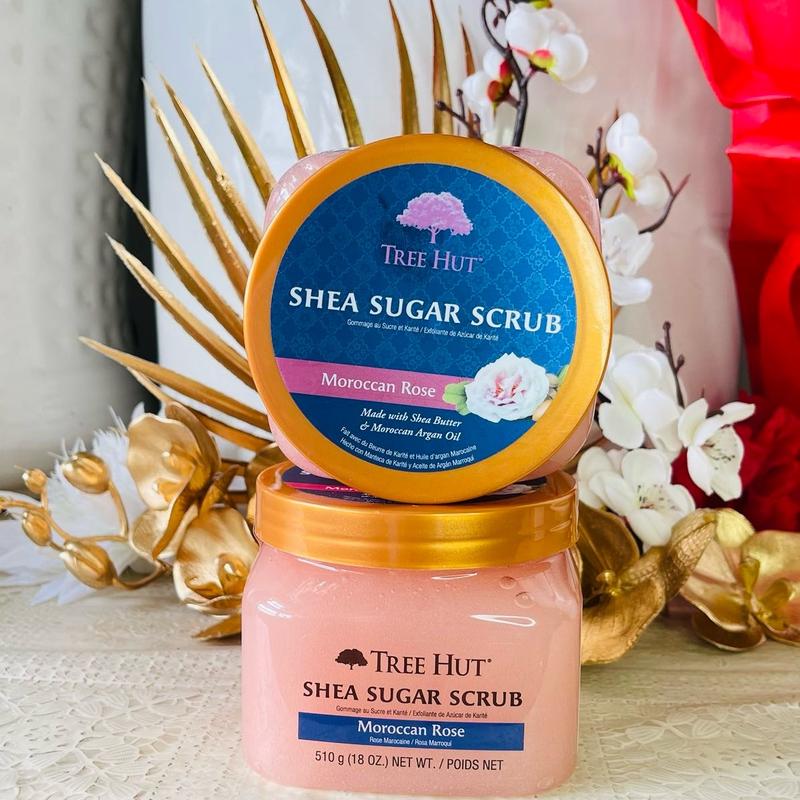 TreeHut- Moroccan Rose Sugar Scrub  Shea Sugar Scrub: FLORAL. Tẩy tế bào chết cơ thể và dưỡng da 8