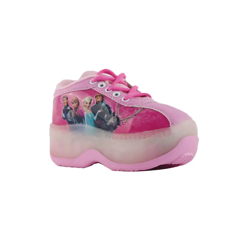 Sepatu Roda Anak Karakter Frozen Pink 3