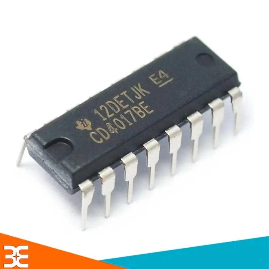 IC đếm thập phân CD4017 dùng để giải mã 10 đường, chia xung, Phần cứng công cụ đa chức năng DSHB211121