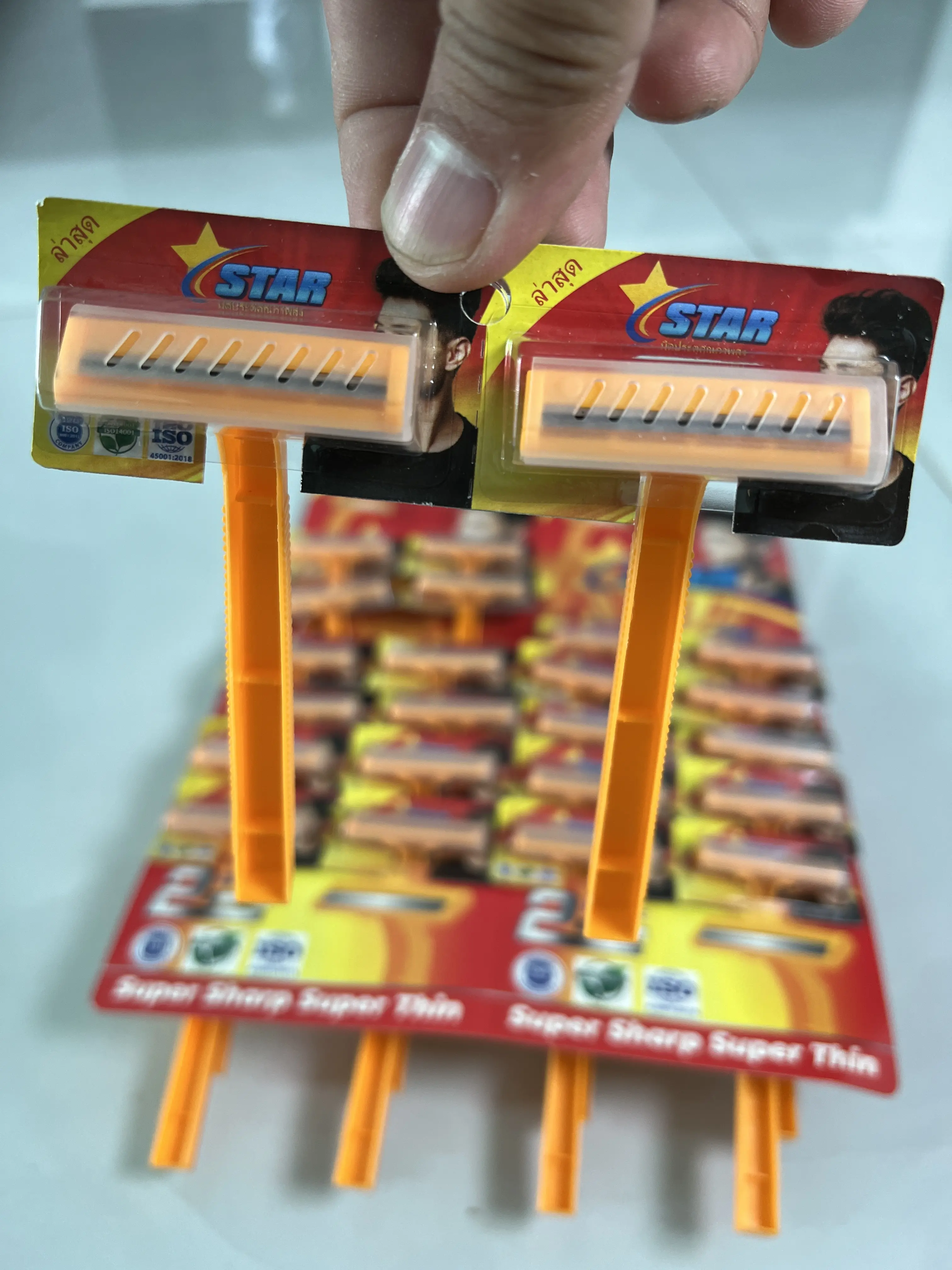Set 24 cây dao cạo râu dành cho đàn ông cán vàng lưỡi kép 2 lưỡi  tiện lợi giá rẻ [Ưu tiên khách sỉ]
