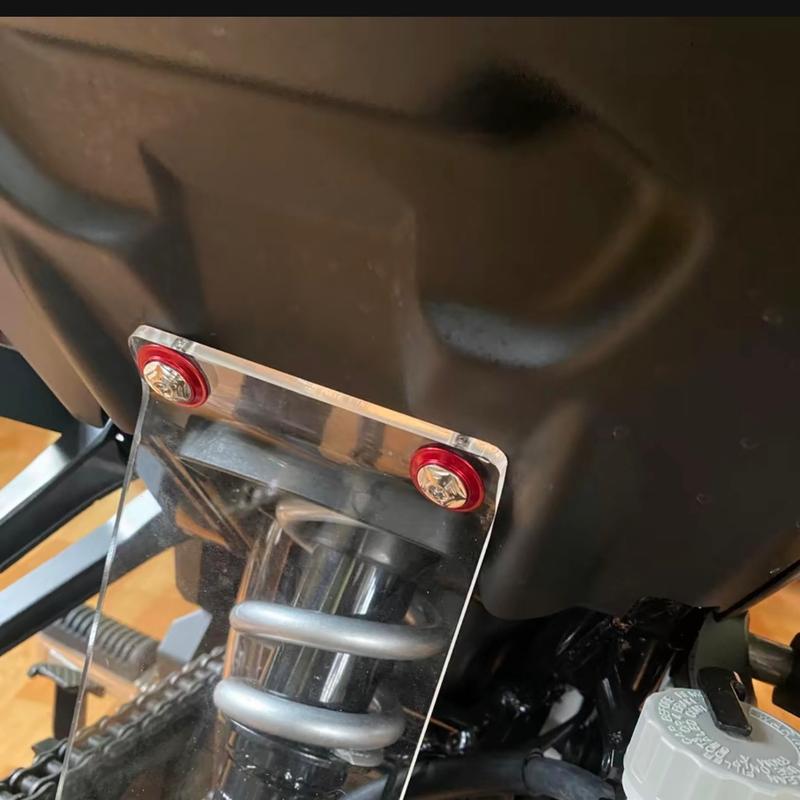 mica che phuộc kèm ốc salaya +long đền 4mm loại dày siêu cứng chất liệu nhựa mica mẫu trong suốt phụ kiện Phụ Tùng