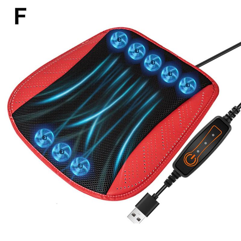 Product Introduction of Universal Car Seat Summer Cool Air Seat Cushion with USB Fan Fast Blowing Ventilation Seat Cooling Refrigerated Car Seat 40