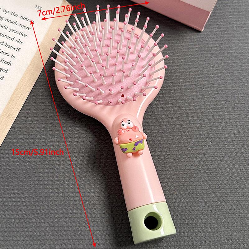 Product Introduction of Cartoon Handheld Mirror Comb Cartoon Air Cushion Comb Portable Student Dormitory Girlfriend Style Handheld Hairdressing Comb 28