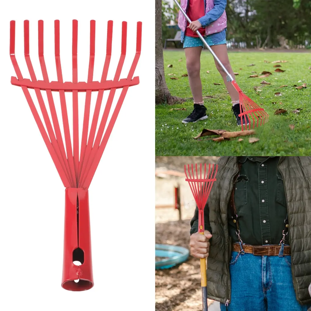 Convenient Steel Tooth Rake Garden Rake Flower Beds Essential Tool for Garden Planting and Weeding Gardening Tools