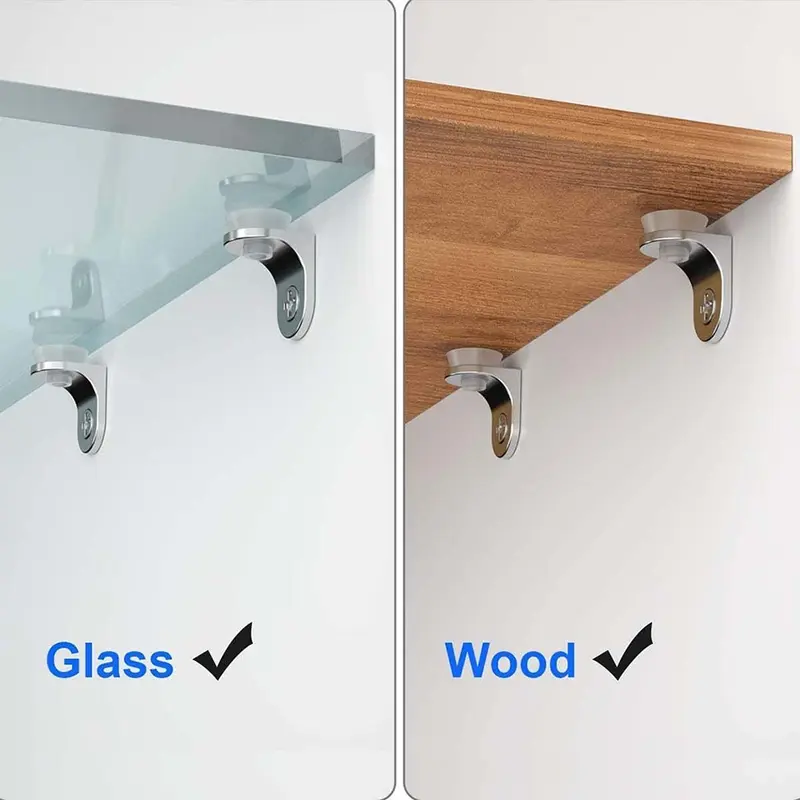 Kệ Kính Giá Đỡ, [TESE], Hỗ Trợ Giá Đỡ Cố Định Góc Phải, Đế Cốc Hút, 20x 7