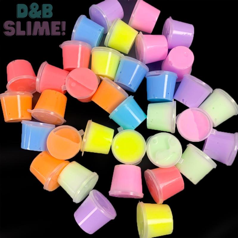  7 Hộp Mini Basic Slime 1oz Màu Pastel Siêu Đẹp - Đồ Chơi Chất Nhờn Ma quái An Toàn Giúp Bé Thư Gĩan Toy 