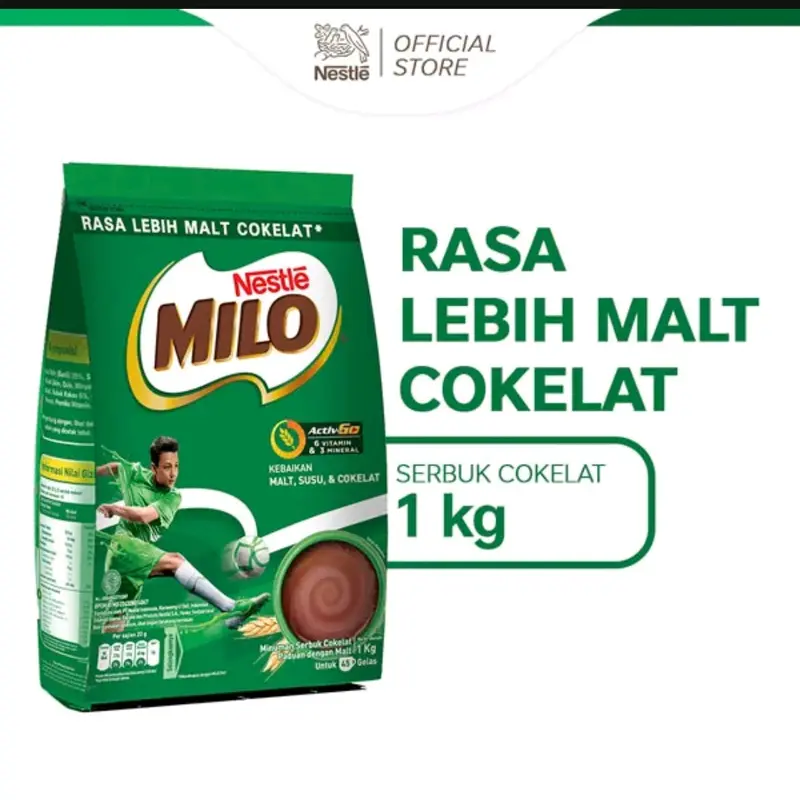 milo 1kg kemasan pouch kemasan ekonomis susu bubuj Balita Bubuk Milk 0