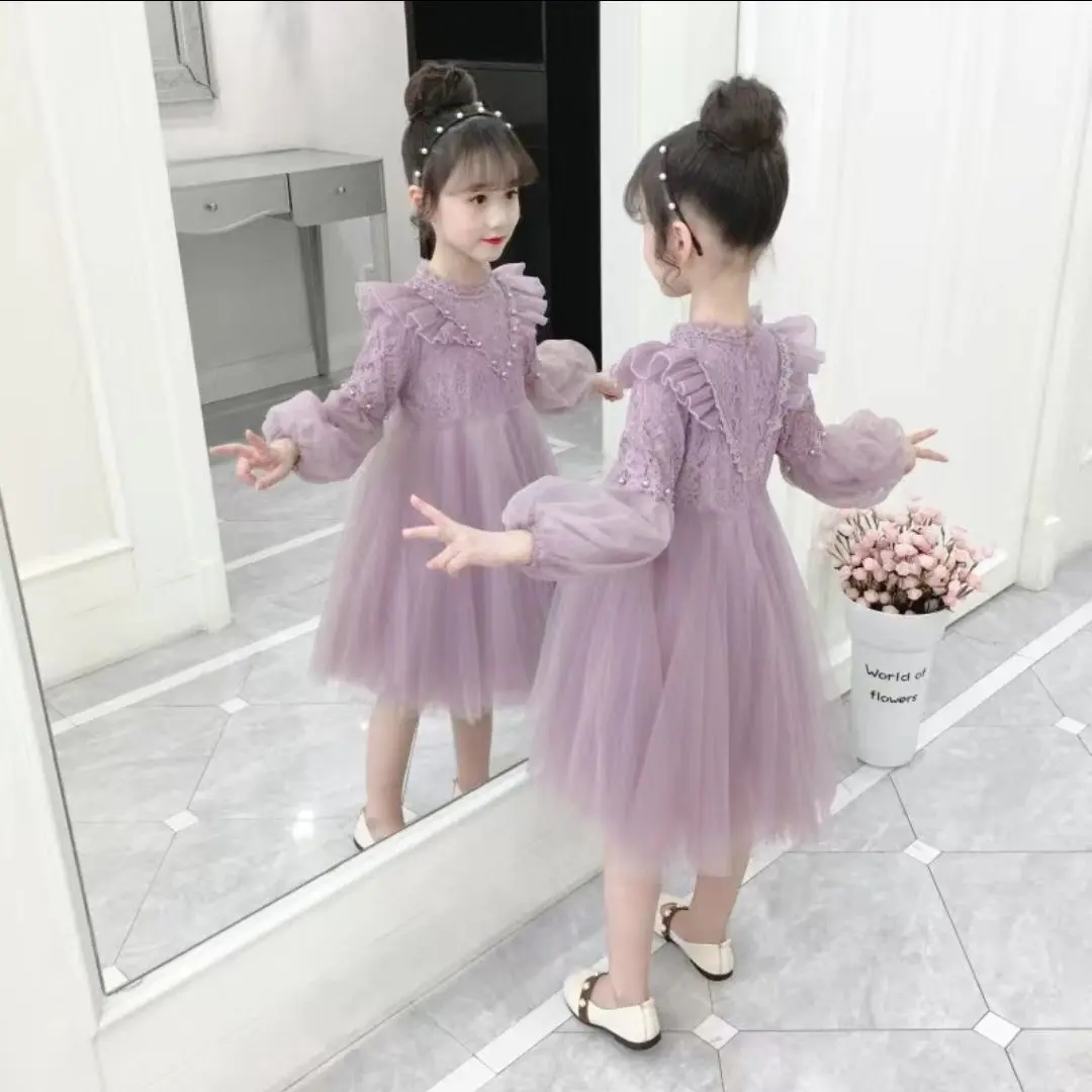 Váy Bé Gái, Váy Mùa Thu, Váy Vải Tuyn Công Chúa, Dài Tay, Váy Sành Điệu, Cho Bé Gái, Hàng Mới Về Năm 2024, Được Thu Thập Bởi 1915 Người, Thích Hợp Cho Trẻ Em
