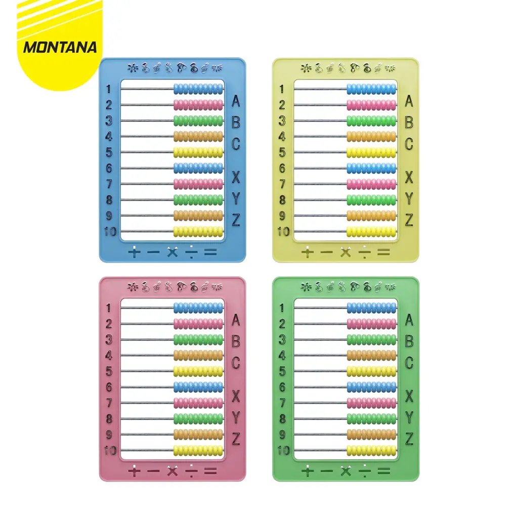 Mainan Sempoa Montana TSP-03 untuk Belajar Hitung - 10 Baris x 10 pcs