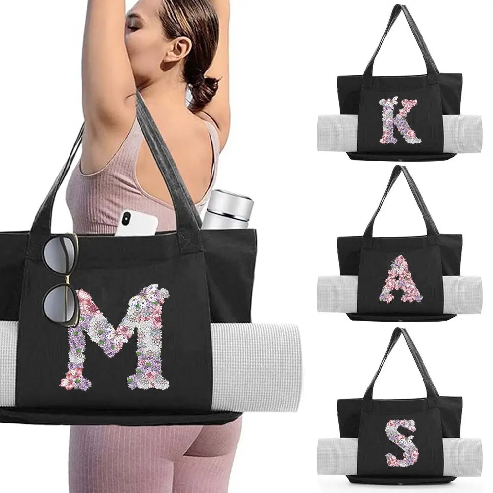 Hot Tas matras yoga Highly praised Printed Unisex Yoga Bag Studio Yoga Bag Canvas texture Gym Yoga Bag Fitness new model