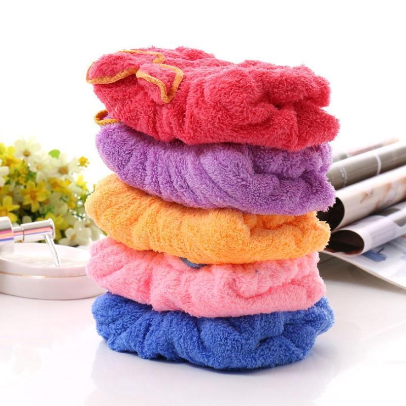 Bowknot Microfiber Shower Caps Lovely Absorbent Bathing Textile Bath Quickly Dry Hair Towel Bath Shower Hats 2