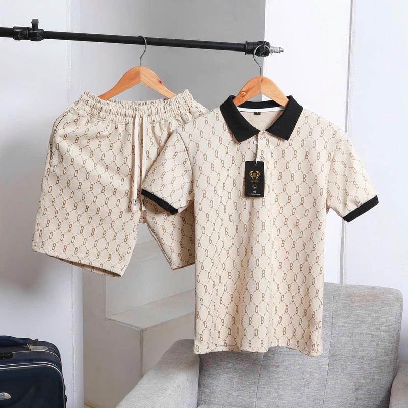 Product Introduction of Sét Bộ Quần Aó Nam  Họa Tiết chữ B-G chất liệu cotton Chéo Dày Dặn 9