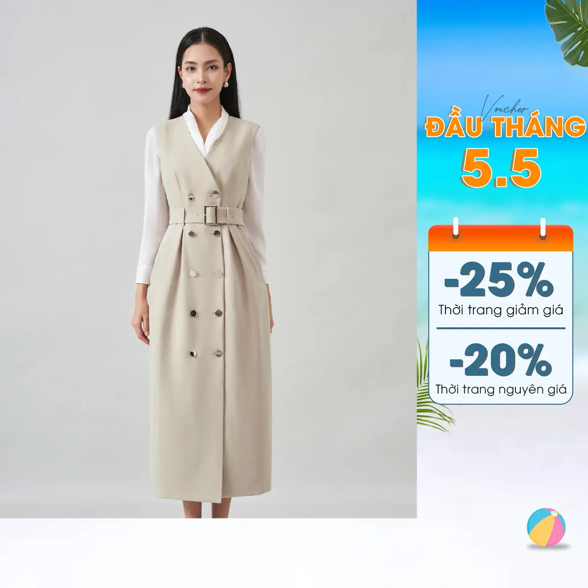 Đầm nữ May 10 mã 050223373T 1