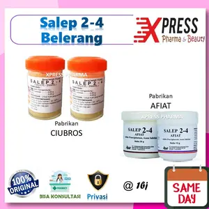 XPRESS ! Salep 2-4 Belerang / Sulfur 25 gr 24 Cream Mata ikan Gatal Skabies Kapalan Xpress Pharma